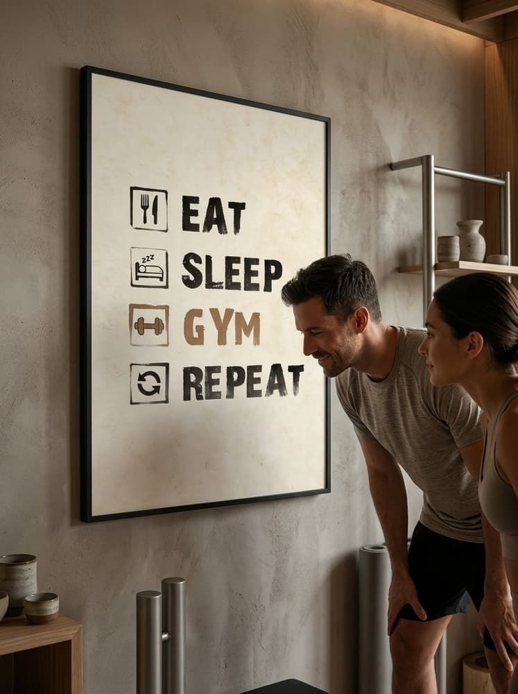 Eat, sleep, gym, Repeat