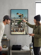 Tommy Guerrero Oceanside Pier Contest Jump Ramp 18x24  Print