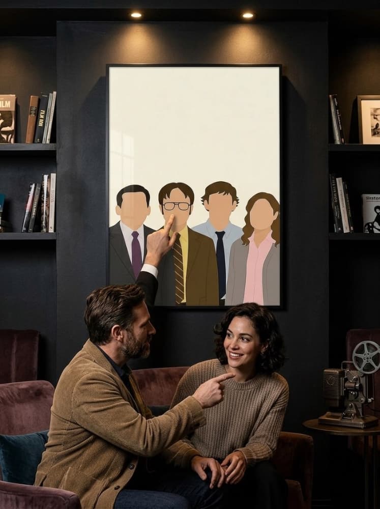 The office siluettes