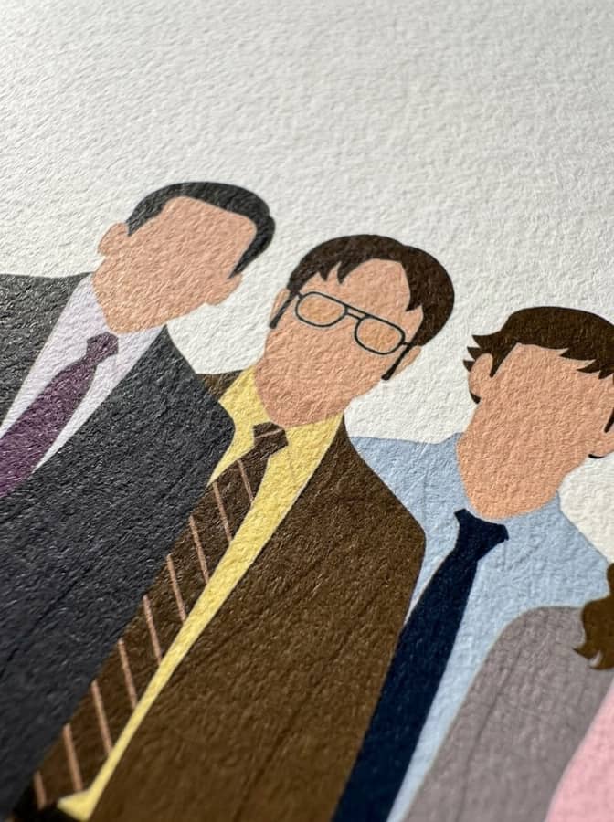 The office siluettes
