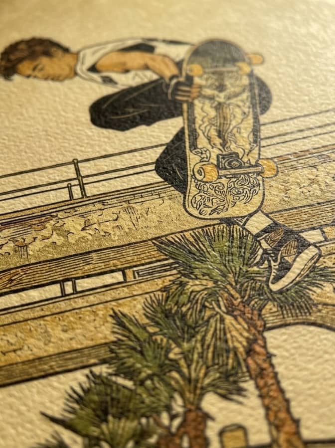 Tommy Guerrero Oceanside Pier Contest Jump Ramp 18x24  Print