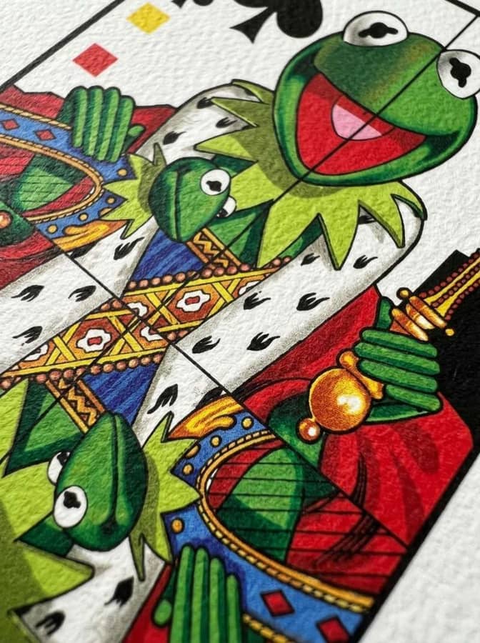 Muppets playing cards