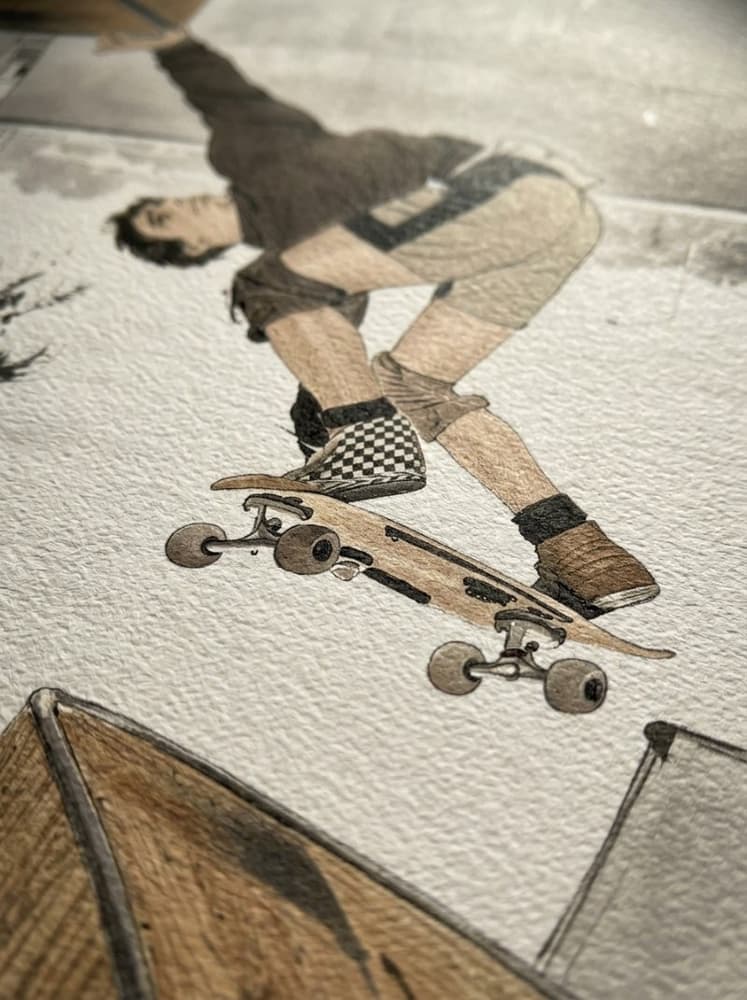Lance Mountain FS Channel Invert, Lopes Ramp 1983