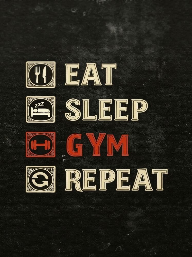 Eat, sleep, gym, Repeat