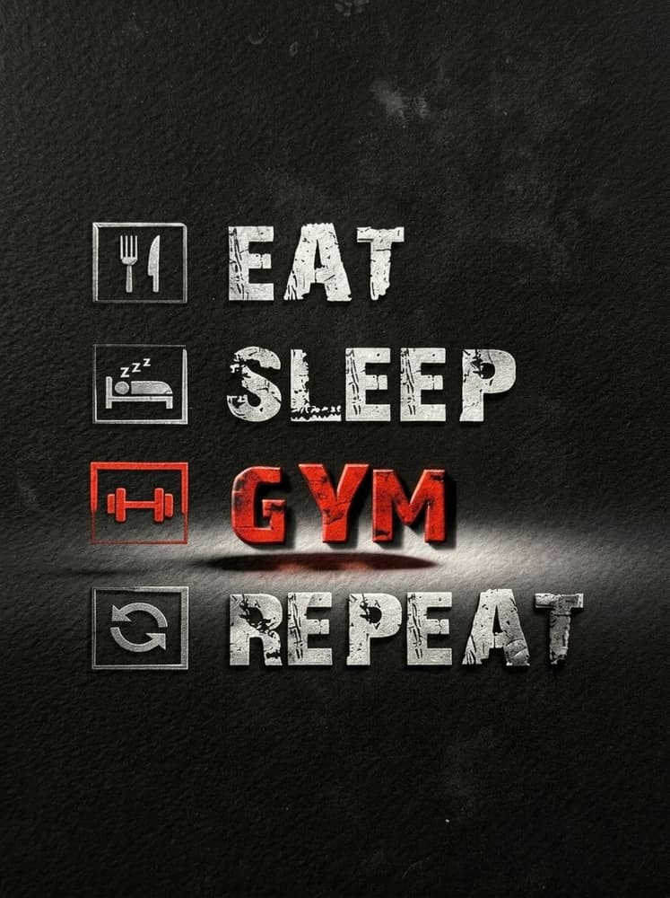 Eat, sleep, gym, Repeat