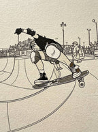 Christian Hosoi BS Layback Board Slide, Upland Pipeline, 1985