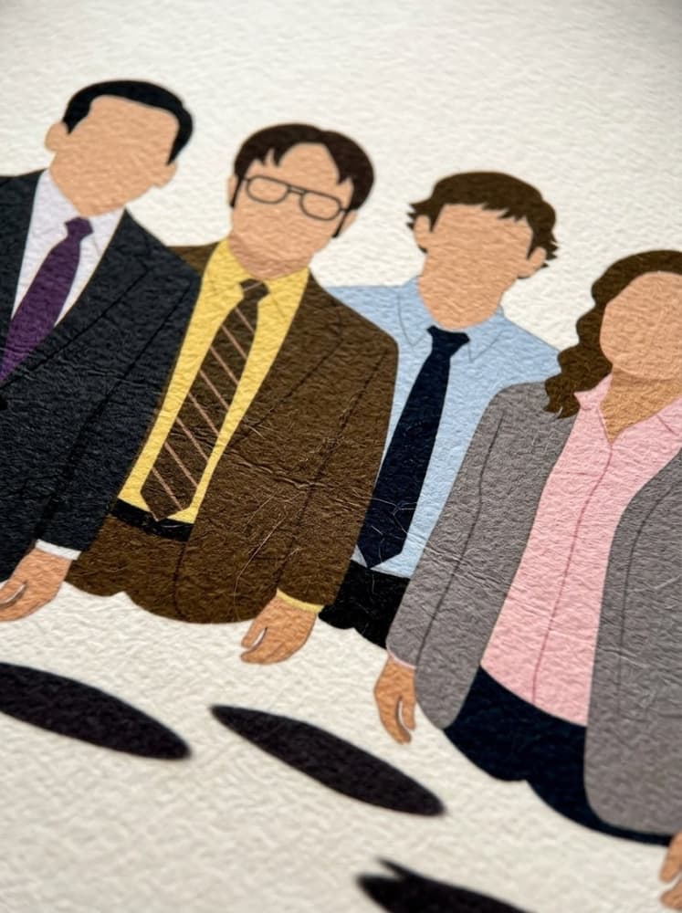 The office siluettes