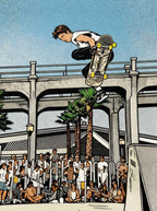 Tommy Guerrero Oceanside Pier Contest Jump Ramp 18x24  Print