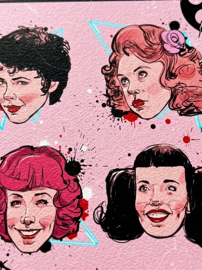 pink faces