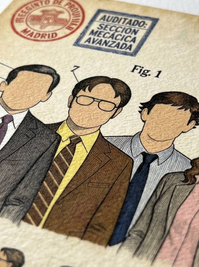 The office siluettes