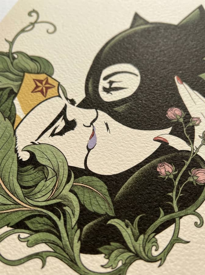 Woman & Cat Kiss