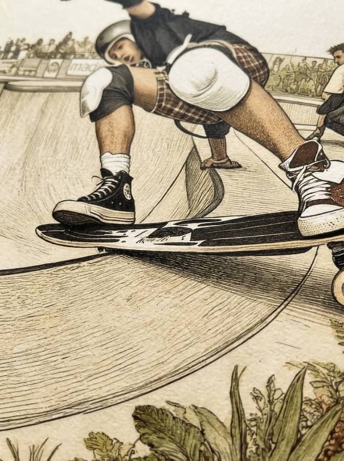 Christian Hosoi BS Layback Board Slide, Upland Pipeline, 1985