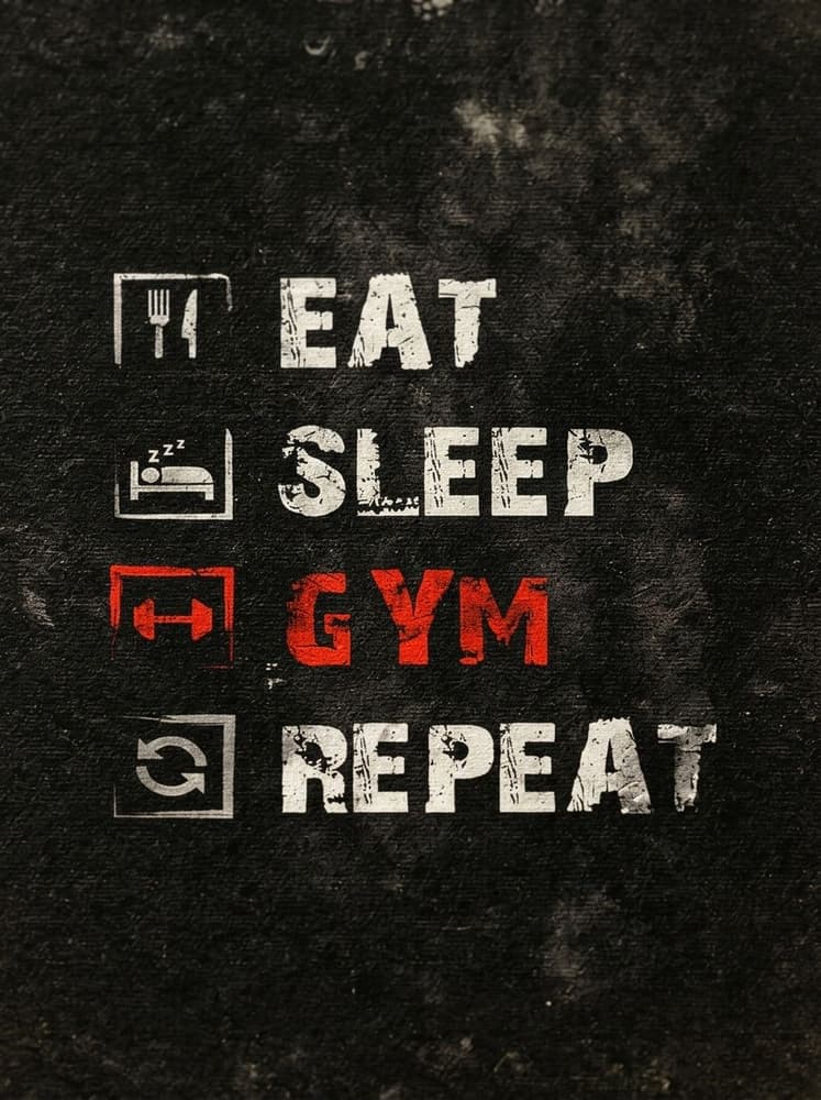 Eat, sleep, gym, Repeat