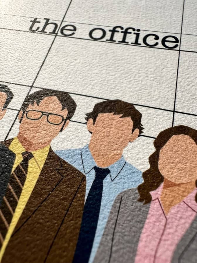 The office siluettes
