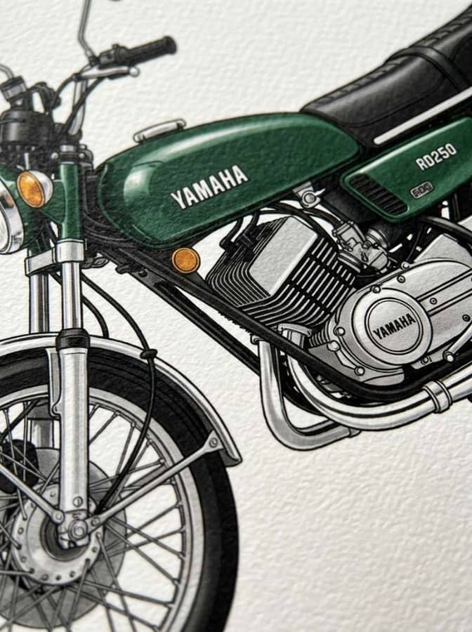 Yamaha RD350 de 1973