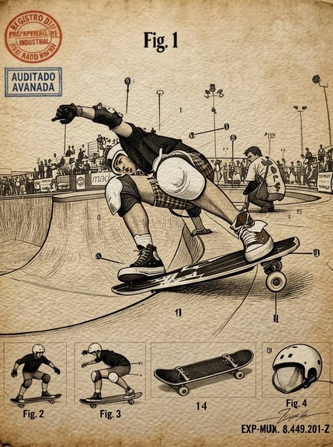 Christian Hosoi BS Layback Board Slide, Upland Pipeline, 1985