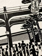 Tommy Guerrero Oceanside Pier Contest Jump Ramp 18x24  Print