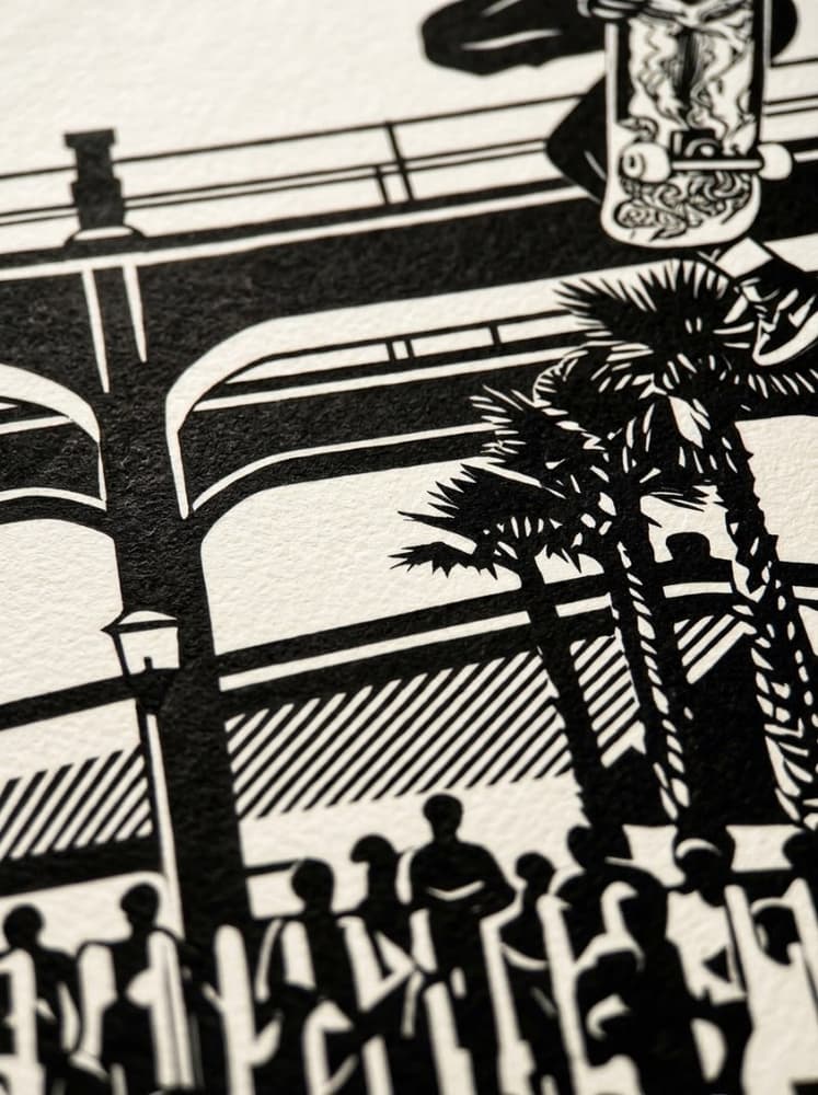 Tommy Guerrero Oceanside Pier Contest Jump Ramp 18x24  Print