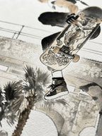Tommy Guerrero Oceanside Pier Contest Jump Ramp 18x24  Print